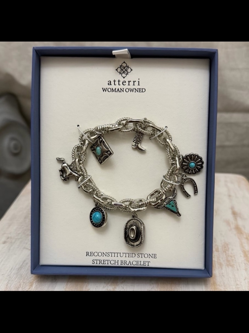⚡️⭐️Atterri Reconstituted Stone Stretch Bracelet